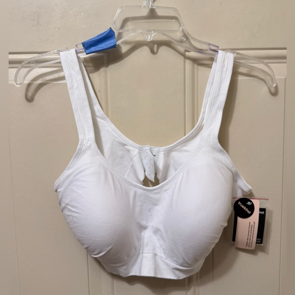 Truekind Daily Comfort Wirefree Shaper Bra in White Size 3 XL